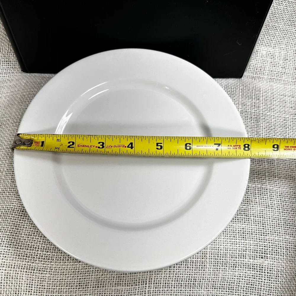 Set of 5 Dudson Finest Vitrified White Salad Plates 8.25 Restaurant Ware England